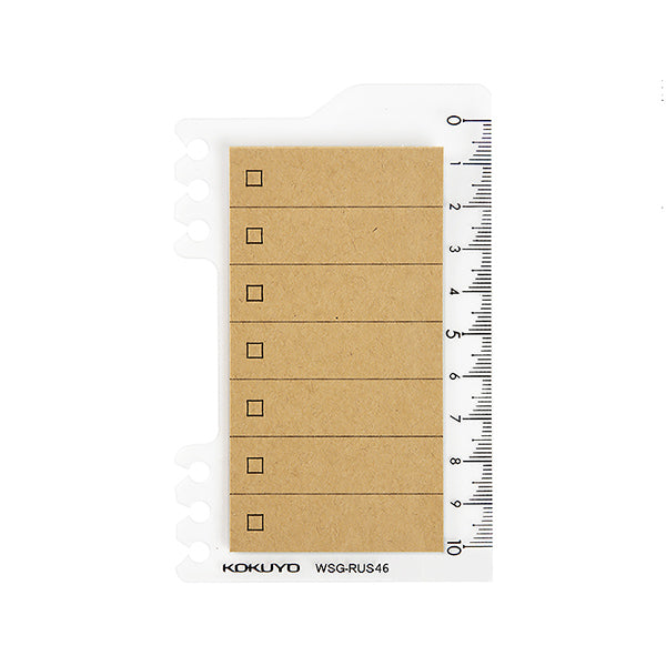 KOKUYO Loose Leaf Accessories Index Tab Sticky Pad, Check List