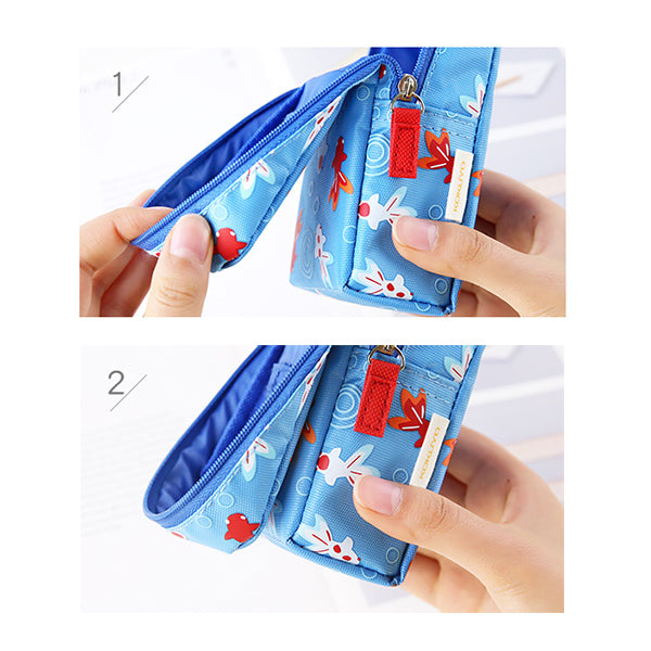 KOKUYO Mag CRITZ 3-in-1 Stand-Up Foldable Pencil Case