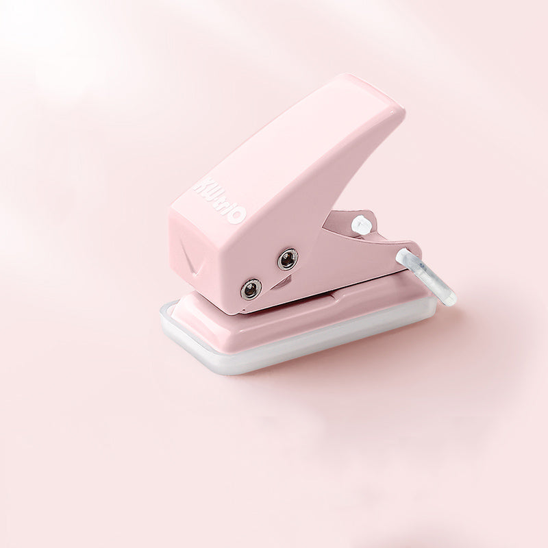 KW-triO One-Hole Paper Punch, Pastel Pink / Small