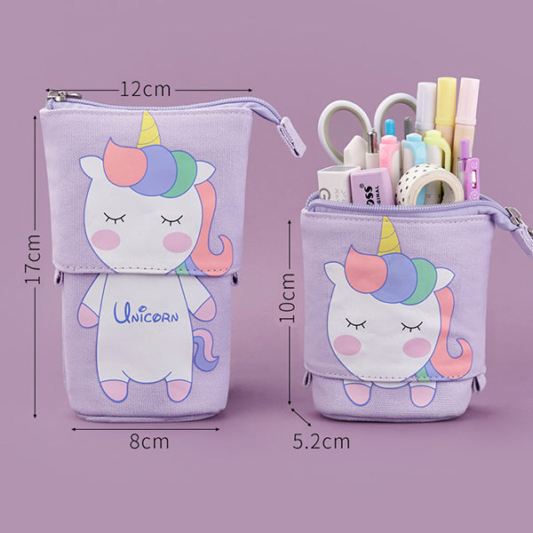 Kawaii Animal Stand-Up Foldable Pencil Case — A Lot Mall