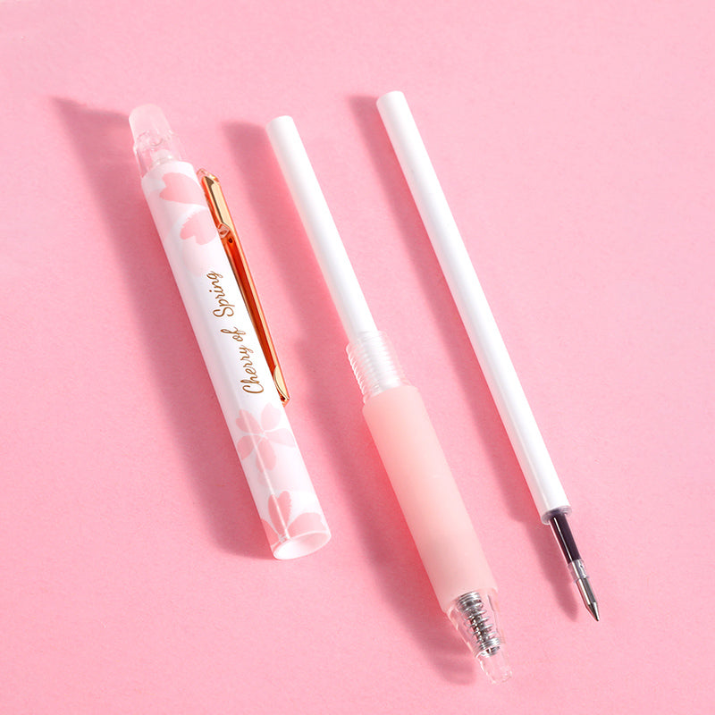 Kawaii Cherry Sakura Erasable Gel Pen Pack / Refill — A Lot Mall