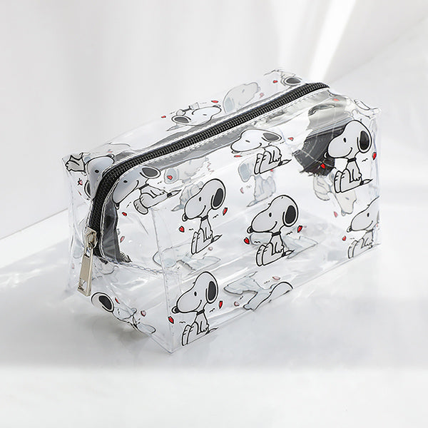 Kawaii Clear Transparent Pencil Pouch, Snoopy (Pattern 2)