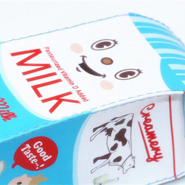 Kawaii Milk Box Zipper Cartoon Pencil Case