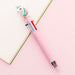Kawaii Multicolor Ballpoint Pens 6-in-1, 🦄 Unicorn / Pink