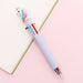 Kawaii Multicolor Ballpoint Pens 6-in-1, 🦄 Unicorn / Pale Blue
