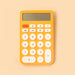 Kawaii Solar Dual Power Calculator, Yellow