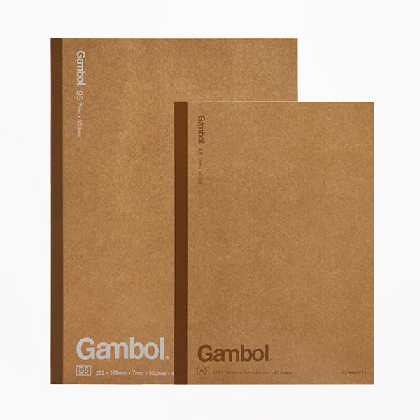 KOKUYO Gambol Lined Kraft Paper Cover Notebook A5/B5 Pack — A Lot Mall