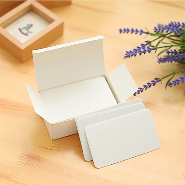 Kraft Paper Blank Flash Memo Card Box 100 Sheets