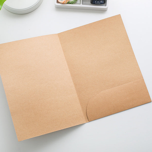 Kraft Paper Document Pocket Folder A4 10 Pack — A Lot Mall