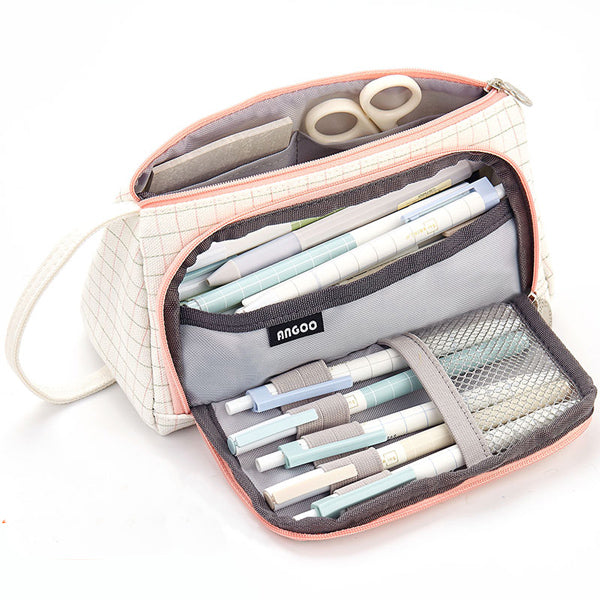 Large Stationery Organizer Pencil Case, Grid C (New Special)