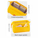 Large Wide Opening Triangular Pencil Case with Side Pockets