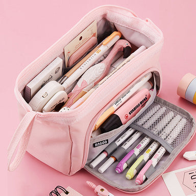Mokani Pencil Pouch, Big Capacity Pencil Pen Case with Handle, Canvas –  ShoppaSite