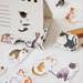 Lazy Cat Drawing Paper Stickers Set