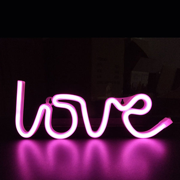 Word and Sign Neon Light