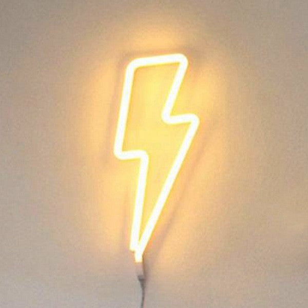 Word and Sign Neon Light, ⚡Lightning / Yellow