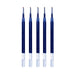 MUJI Smooth Gel Ink Retractable Ballpoint Pen 0.5mm / Pack, Refill / 5 / Blue