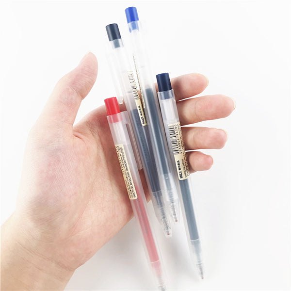 MUJI Clear Ballpoint Gel Pen 0.5mm [10 Colors Set]