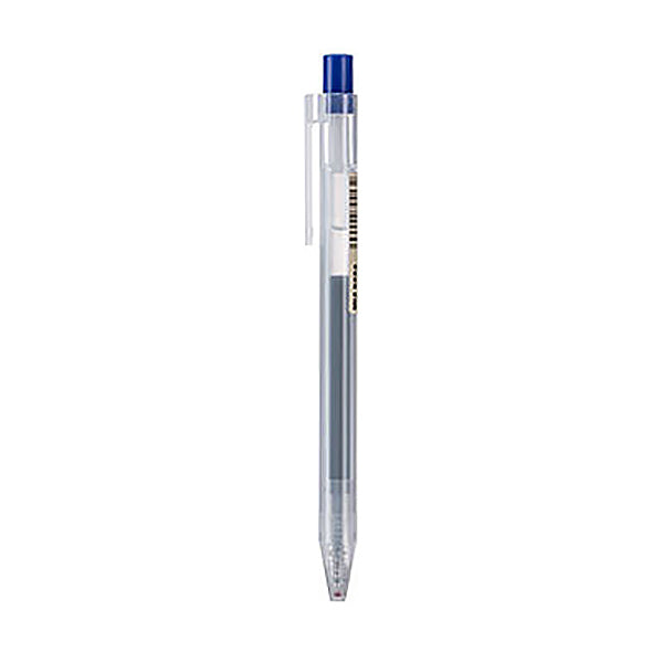 MUJI Smooth Gel Ink Retractable Ballpoint Pen 0.5mm / Pack, Pen / 1 / Blue