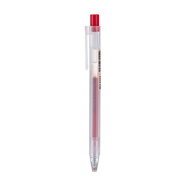 MUJI Smooth Gel Ink Retractable Ballpoint Pen 0.5mm / Pack, Pen / 1 / Red
