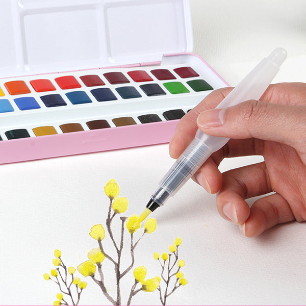Bundle of MeiLiang Watercolor Paint Set, 36 Vivid Colors with Arrtx Acrylic  Paint Pens, 24 Colors Brush Tip and Fine Tip (Dual Tip) Paint Markers for