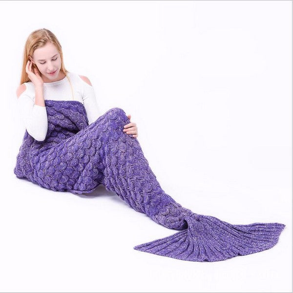 Mermaid Tail Blanket (for adult), Purple