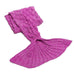 Mermaid Tail Blanket (for adult), Bright Purple