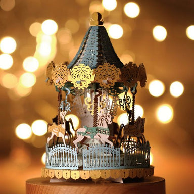 Merry Go Round Papercut Light Model, Limited Edition