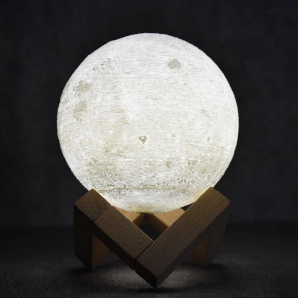 Moon Lamp (Remote Control), 8cm (3 inch approx.)🌝 Tap Control (3 colors)