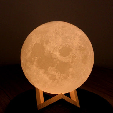 Moon Lamp (Button Control), 10cm (4 inch approx.)🌝+ Wood Base
