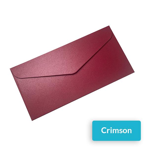 Multiple Sizes Color Envelope Set for All Purposes, 140 x 90mm / Crimson