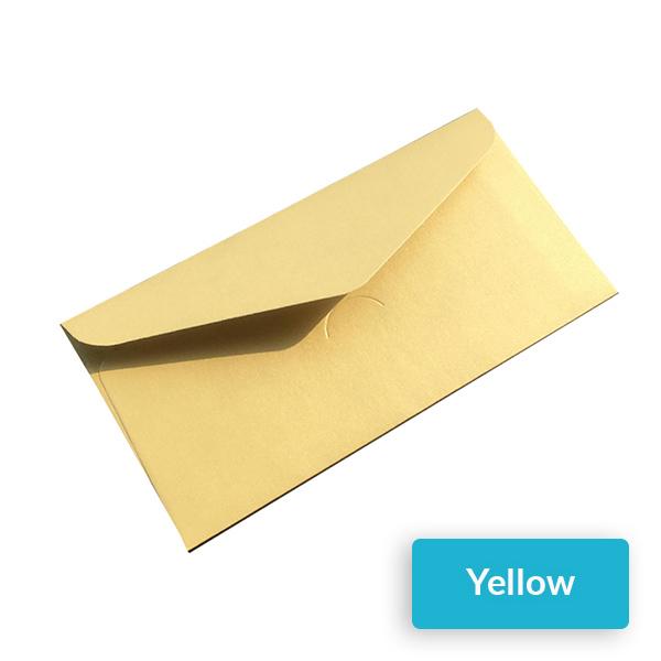 Multiple Sizes Color Envelope Set for All Purposes, 140 x 90mm / Yellow