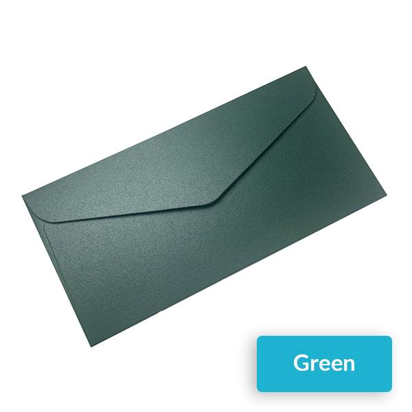 Multiple Sizes Color Envelope Set for All Purposes, 140 x 90mm / Green