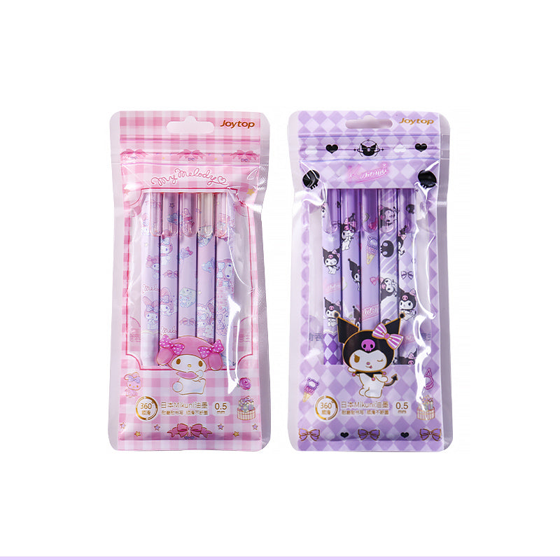 My Melody and My Sweet Piano Pen Pack Sanrio Pen Pack Sanrio Pens My Melody  Pens Kawaii Pens Japanese Pens 6 Pc Pen Pack 