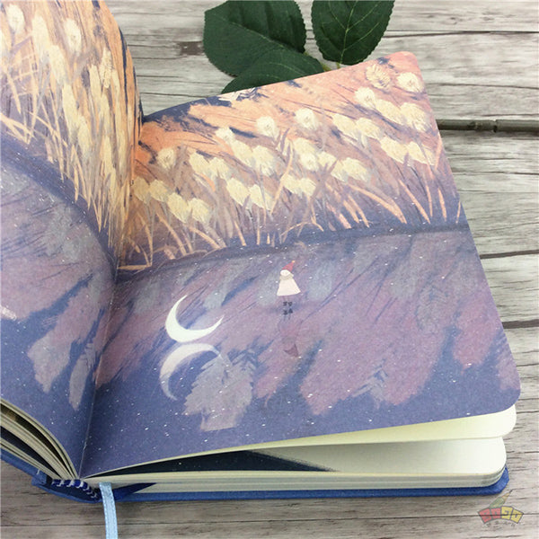 Nature of Chat Illustration Thick Page Personal Journal Notebook