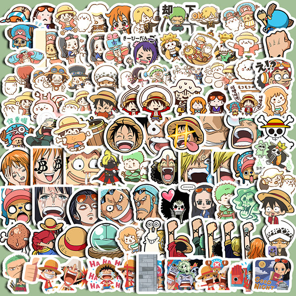 One Piece Anime Stickers 100 Pcs Set