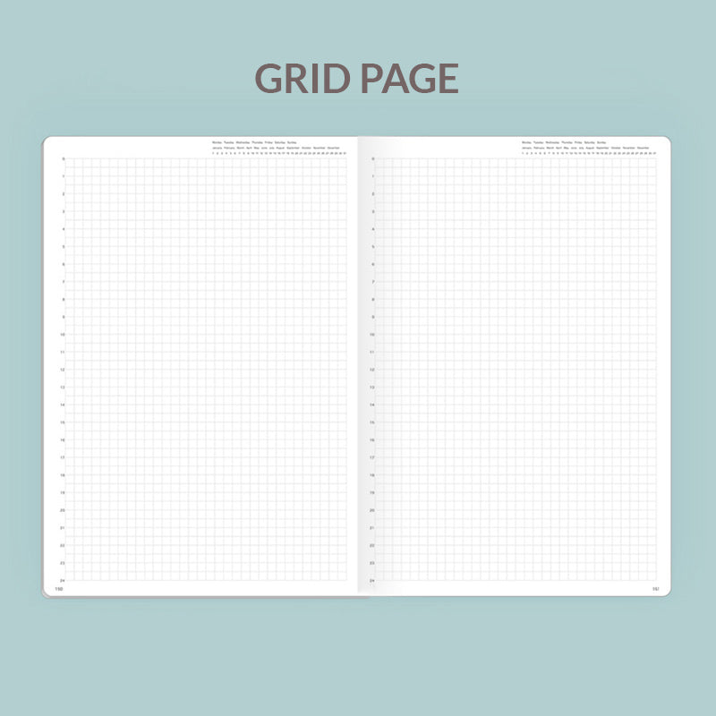 PAPERIDEAS 2022 A5 Hardcover Planner Notebook