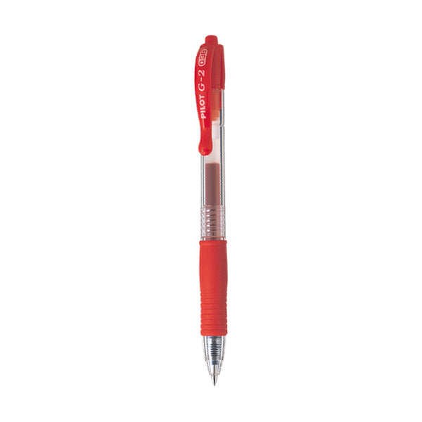 PILOT G2 Premium Retractable Rollerball Gel Pen and Refill 0.38/0.50/0.70mm, 0.38mm / Red