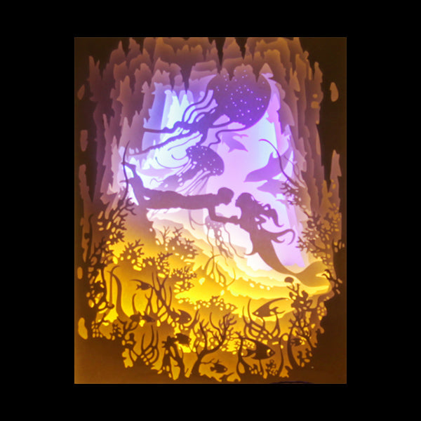 PaperCut Light Shadow Box, 🧜‍♀️ Mermaid