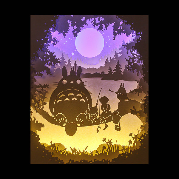 PaperCut Light Shadow Box, 🐱 Totoro (On tree)