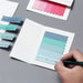 Pastel Gradient Bookmark Style Sticky Note 8 Pads Pack