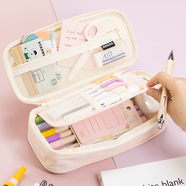 Kawaii Japanese Style Pastel Transparent Pencil Case