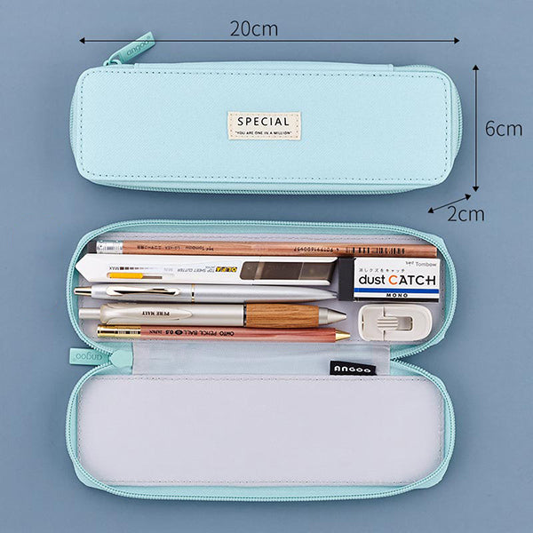 Teal Slim Pencil Case
