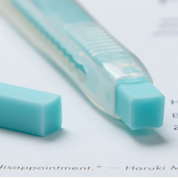 KOKUYO Pen Shape Pencil Eraser with Sliding Sleeves
