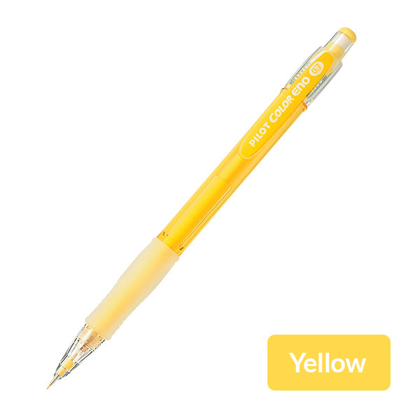 Pilot Color Eno Automatic Mechanical Pencil 8 Colors 0.7mm, Yellow
