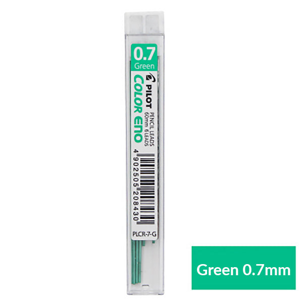 Pilot Color Eno Erasable Lead 8 Colors 0.7mm, Green