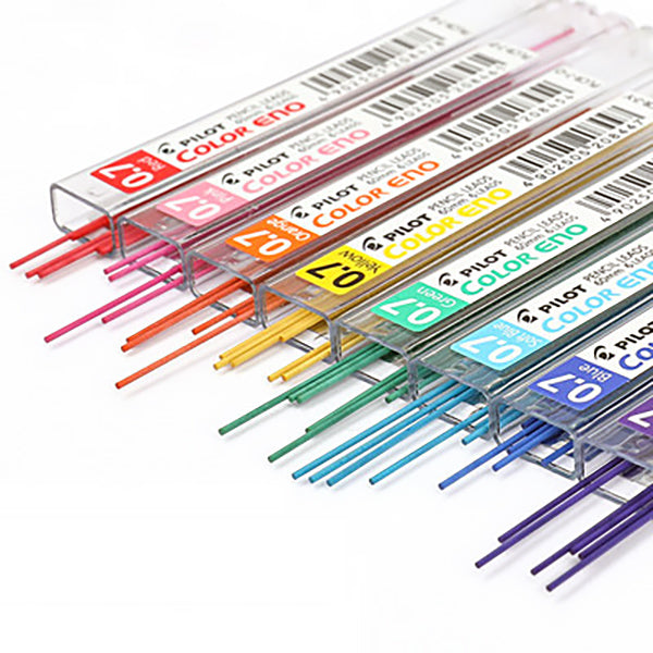 Pilot Color Eno Erasable Lead 8 Colors 0.7mm Pack — A Lot Mall