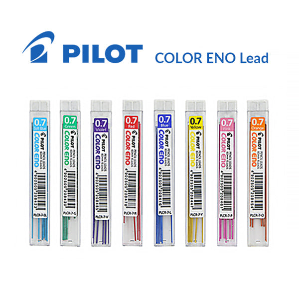 Pilot Color Eno Mechanical Pencil Lead - 0.7mm - 8 Color Set