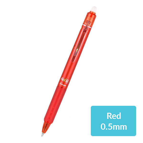 Pilot FriXion Ball Knock Erasable Gel Pen 0.5mm 10 Colors, Red