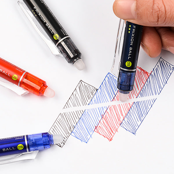 Pilot FriXion Ball Knock Erasable Gel Pen 0.5mm 10 Colors