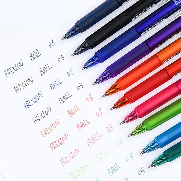 Pilot FriXion Ball Knock Erasable Gel Pen 0.5mm 10 Colors